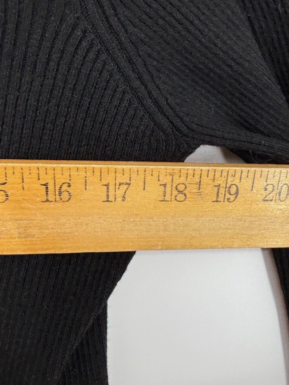 BEBE Womens XL Asymmetric Ribbed Knit Sweater Black Side LOGO Surplice Faux Wrap - Picture 7 of 8